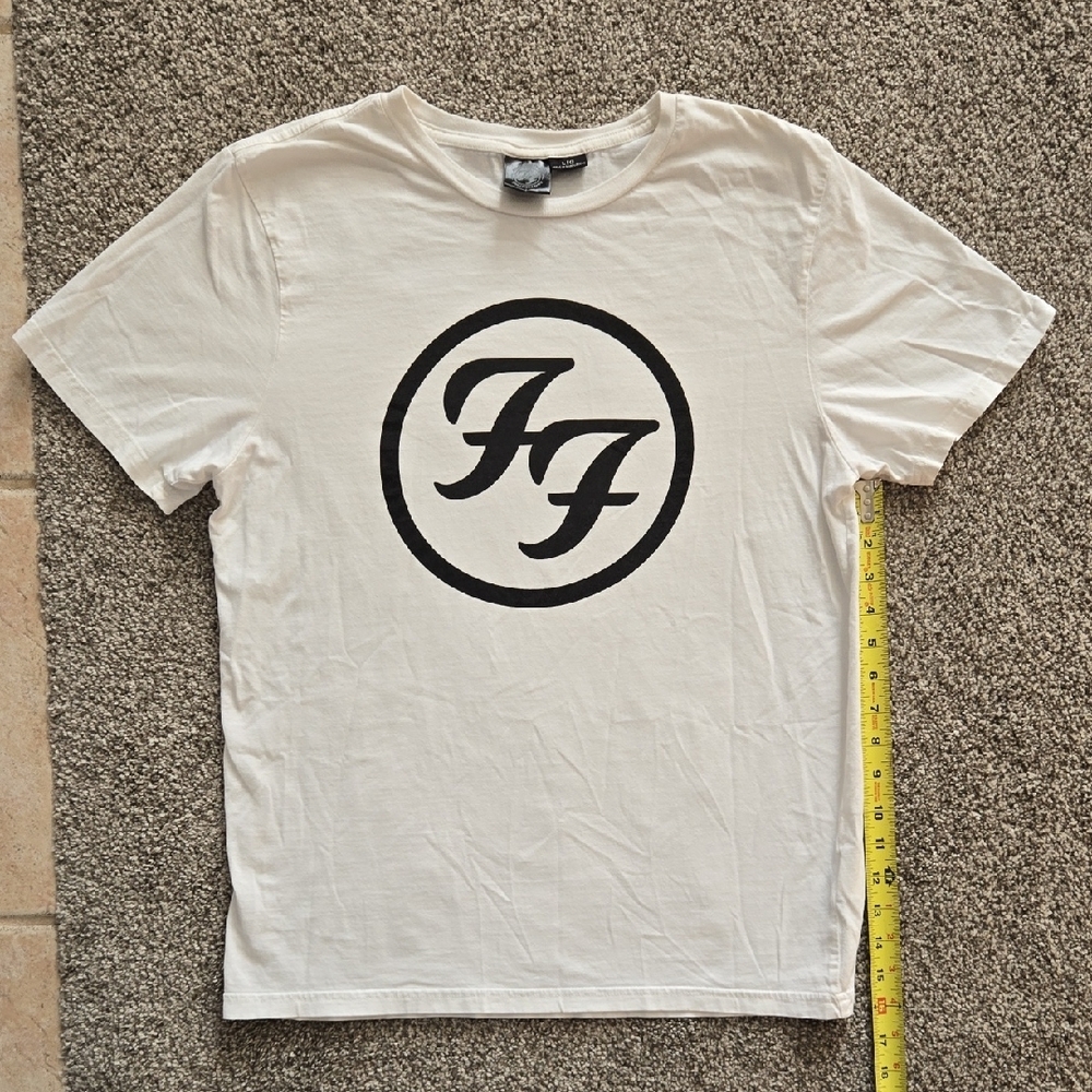 White T-Shirt with Black FF Logo - Picture 3 of 7
